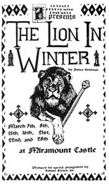 Programme for The Lion in Winter