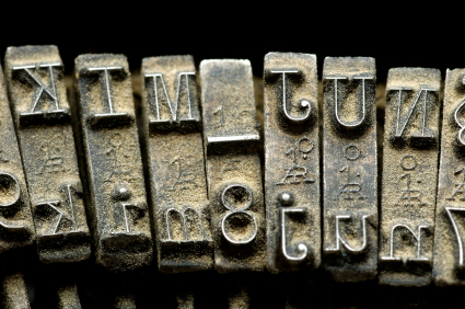 Close-up of old typewriter